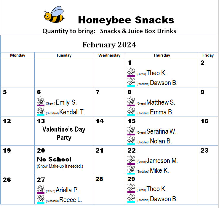 honeybee snacks mar 2023