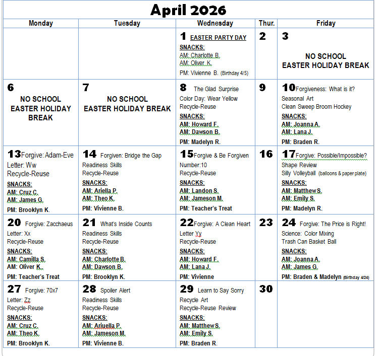 star activity april 2026